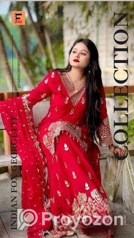Indian Fox Georgette Three Piece