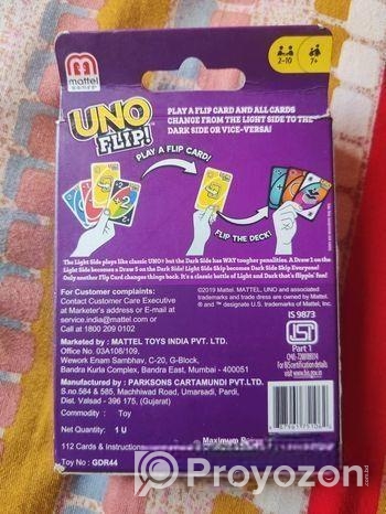 Product- Uno Flip Brand -Metal Card Quality A class card
