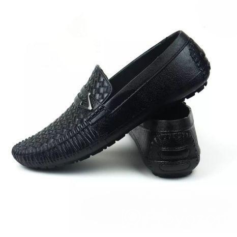 BLACK GRATTED PREMIUM SHOES IN AFFORDABLE PRICE