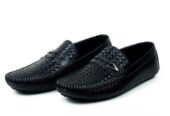 BLACK GRATTED PREMIUM SHOES IN AFFORDABLE PRICE