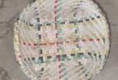 Plastic wicker basket