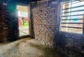 Semi-detached tin shed house for rent for family or bachelor