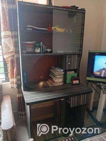 কম্পিউটার ডেস্ক বুক সেল্ফ সহ