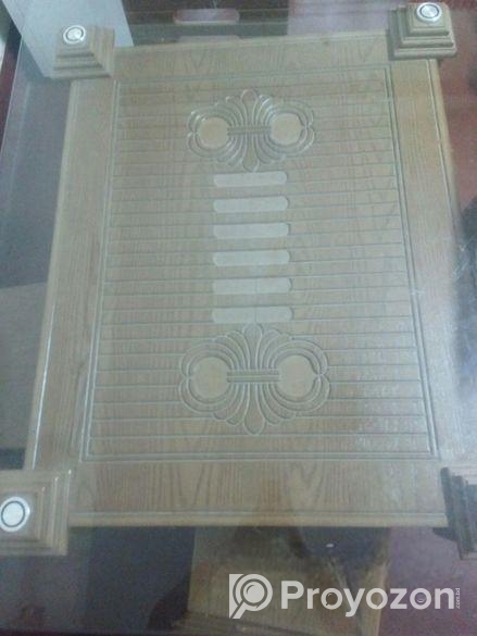কাঠের ৪ চেয়ার গ্লাস ডাইনিং