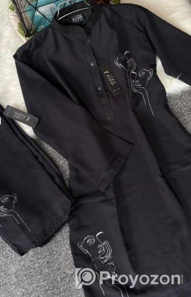 black (Thinking mask) digital printed co-ords