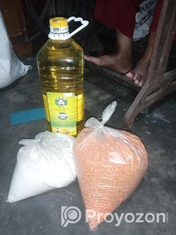 2 litter oil2 kg daal 1 chini