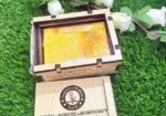 Saffron Goat Milk Soap Bar With Wooden Box