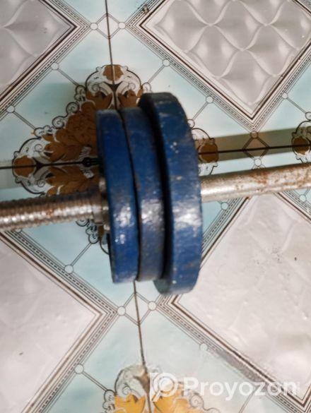 Barbell and plates