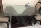 Dining Table with 6 Chairs Wooden Handmade