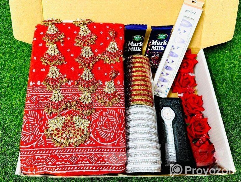 স্কিন পিন্টশাড়ির কম্বো প্যাকেজ