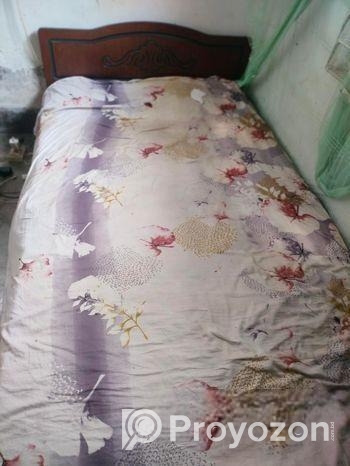 কাঠের টেবিল ও খাট