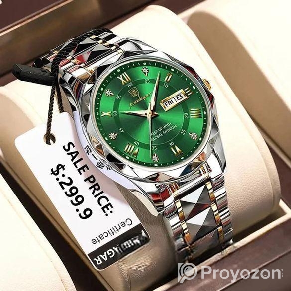 POEDAGAR 615 Diamond Cut Watch For Men