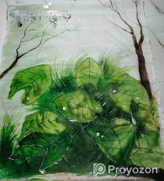 Handpaint saree
