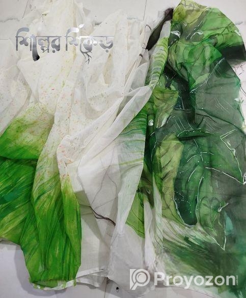 Handpaint saree