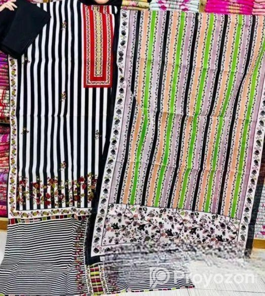 বাসায় পড়ার উপযোগী সুতি  থ্রিপিস
