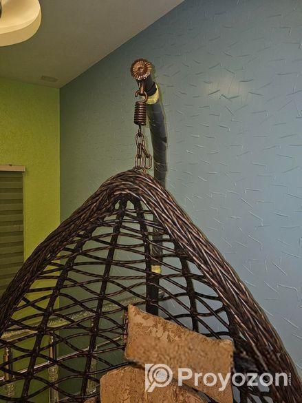Hanging Egg Chair with stand (dolna)