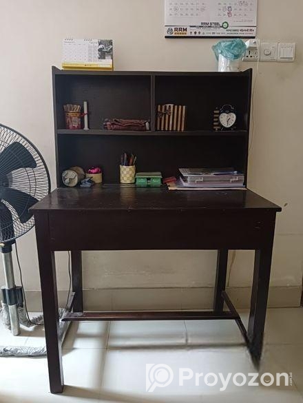 Study Table with One Drawer & 2 Cases.