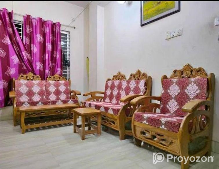 সেগুন কাঠের সোফা ফোমসহ