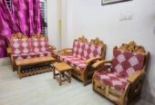 সেগুন কাঠের সোফা সম্পূর্ণ নতুন এ-র মতো আছে কোনো সমস্