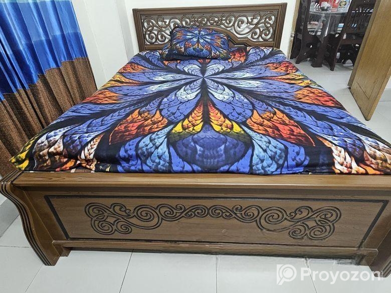 Oak Wood Bed