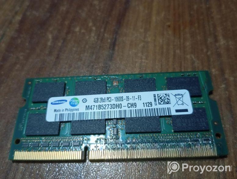 Laptop Samsung 4GB Ddr3 Ram.
