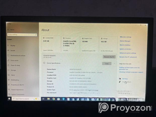Hp Desktop core i3