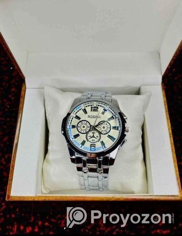 Rosra Men’s Stainless Steel Fashion Watch For Men