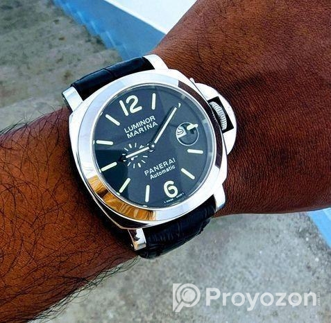 PANERAI Automatic Watch Full Steel & Magnifying Gl