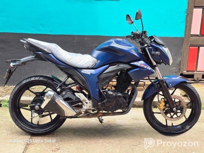 Suzuki Gixxer Monotone Classic + Matte Blue 2024
