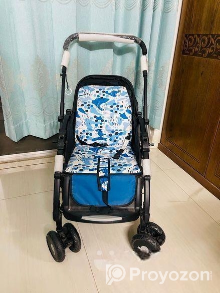 Short Time Used Baby Stroller And Rocker 2in 1