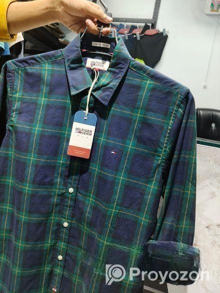 এক্সপোর্ট ব্র্যান্ড HILFIGER DENIM এর চ্যাক শার্ট