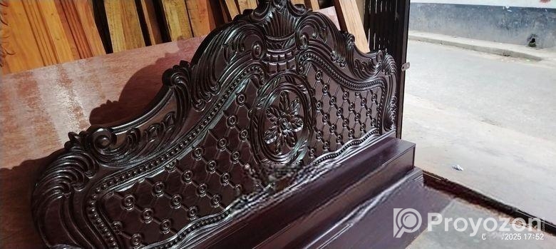 Bed মেহেগুনি সার কাঠের খাট–প্রথম কলেই10% ডিসকাউন্ট