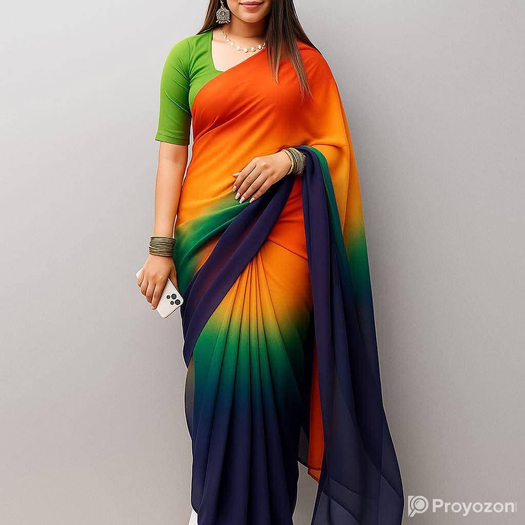 Rongdhonu Georgette sharee