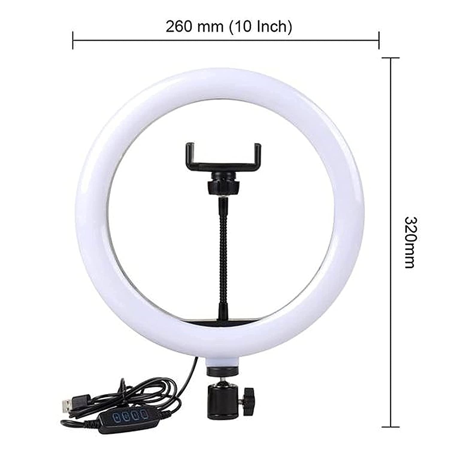 6 Fit Tripod Stand +10″ Ring Light + K9 Microphone Combo Ask for