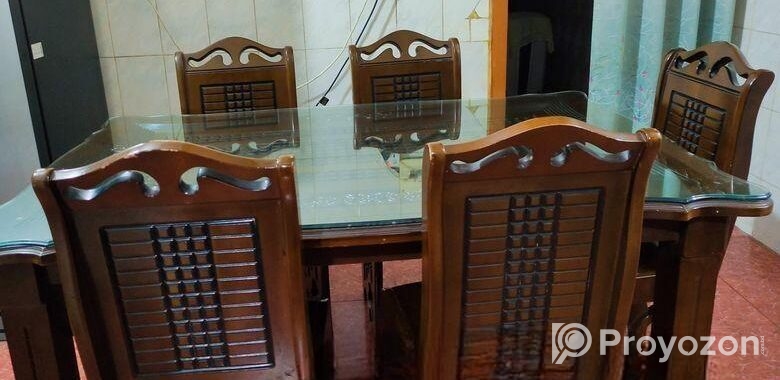 ডাইনিং টেবিল ও ৬ টি চেয়ার