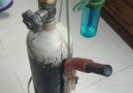 Oxygen Cylinder With Humidifier And Trolly