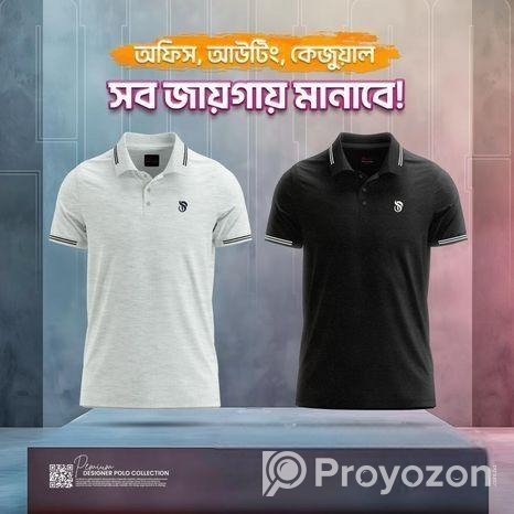 স্টাইলিশ ও কমফোর্টেবল পোলো শার্ট