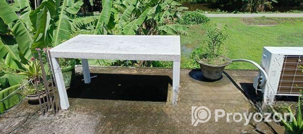Rfl Caino Dinner Table 6 Seat P/l – White