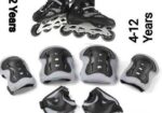 Skating shoe with safety guard for boys