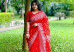 হাফ সিল্ক শাড়ি