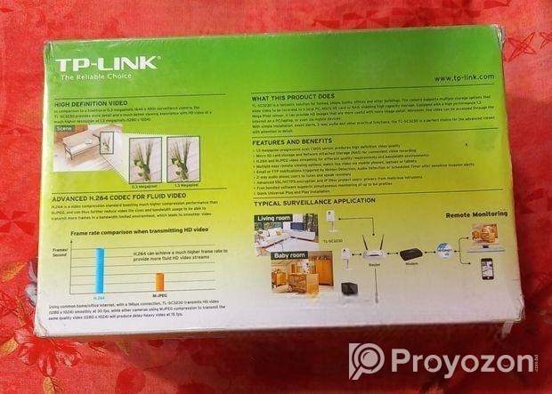 Tp-link Tl-sc3230 H.264 Mp Wireless Ip Network Camera