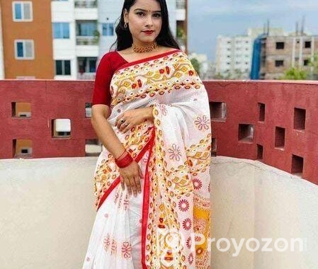 স্কিন প্রিন্ট শাড়ি