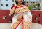 স্কিন প্রিন্ট শাড়ি
