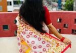 স্কিন প্রিন্ট শাড়ি