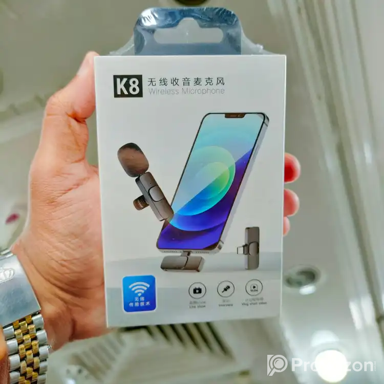 K8 ওয়্যারলেস মাইক্রোফোন:
