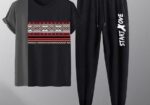 Cotton T-shirt And Trouser Set