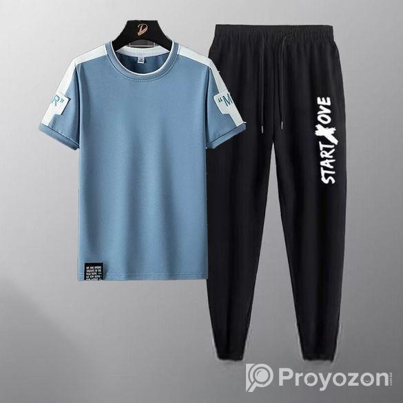 Cotton T-shirt And Trouser Set