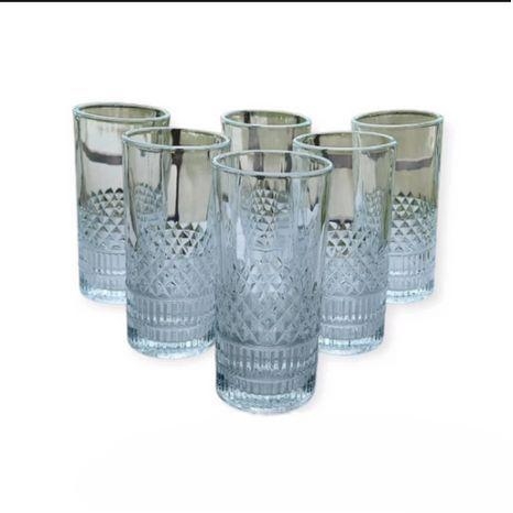 6 Pcs Glass Set – Crystal Clear Design