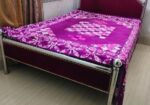 “7×4.5ft strong metal bed —good condition. custom made. “used”
