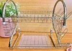 2 layer Dish Drainer Rack Stainless Steal